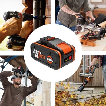 WORX WA3648 20Volt 8.0Ah. Li-ion PowerShare Pro Yedek Akü WORX WA3648 20Volt 8.0Ah. Li-ion PowerShare Pro Yedek Akü