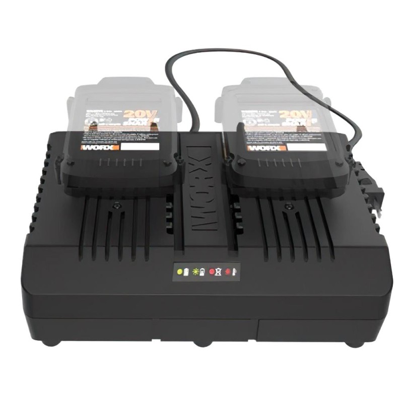 WORX WA3883 20Volt Li-ion PowerShare İkili Hızlı Akü Şarj Cihazı WORX WA3883 20Volt Li-ion PowerShare İkili Hızlı Akü Şarj Cihazı