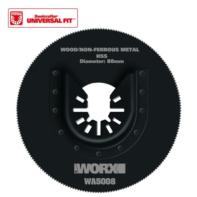 WORX WA5008 Çok Amaçlı Raspalama Makinası İçin 80mm 360˚ Metal, Ahşap, Fiberglas, PVC Universal Kesme Bıçağı WORX WA5008 Çok Amaçlı Raspalama Makinası İçin 80mm 360˚ Metal, Ahşap, Fiberglas, PVC Universal Kesme Bıçağı