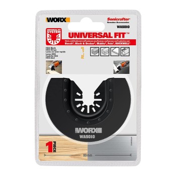 WORX WA5010 Çok Amaçlı Raspalama Makinası İçin 80mm 180˚ Metal, Ahşap, Fiberglas, PVC Universal Kesme Bıçağ WORX WA5010 Çok Amaçlı Raspalama Makinası İçin 80mm 180˚ Metal, Ahşap, Fiberglas, PVC Universal Kesme Bıçağ