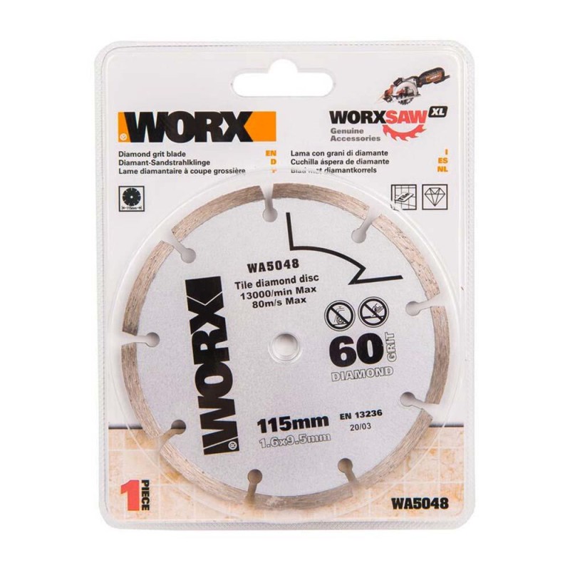 WORX WA5048 115x9,5mm Fayans, Seramik, Mermer Kesme Soketli Elmas Daire Testere Bıçağı WORX WA5048 115x9,5mm Fayans, Seramik, Mermer Kesme Soketli Elmas Daire Testere Bıçağı
