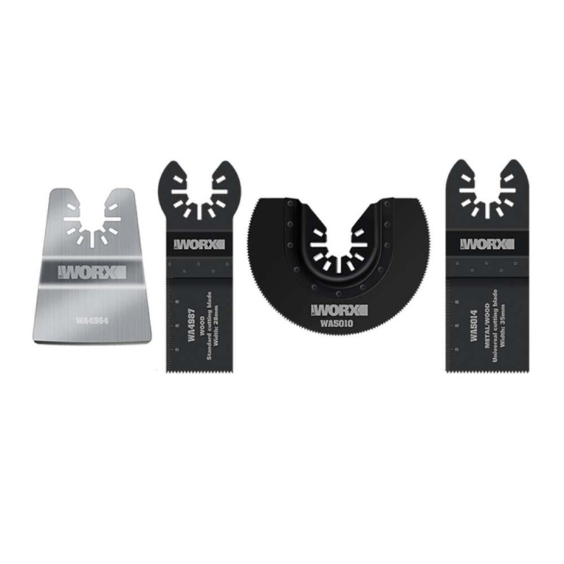 WORX WA5092 4 Parça Universal Metal, Ahşap Kesme ve Raspalama Aksesuar Seti WORX WA5092 4 Parça Universal Metal, Ahşap Kesme ve Raspalama Aksesuar Seti
