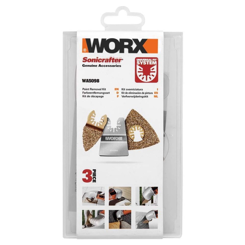 WORX WA5098 3 Parça Universal Harç Zımparası ve Raspalama Aksesuar Seti WORX WA5098 3 Parça Universal Harç Zımparası ve Raspalama Aksesuar Seti