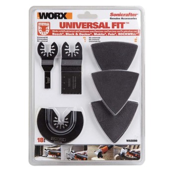 WORX WA5099 18 Parça Universal Metal, Ahşap Kesme ve Zımpara Kâğıdı Aksesuar Seti WORX WA5099 18 Parça Universal Metal, Ahşap Kesme ve Zımpara Kâğıdı Aksesuar Seti