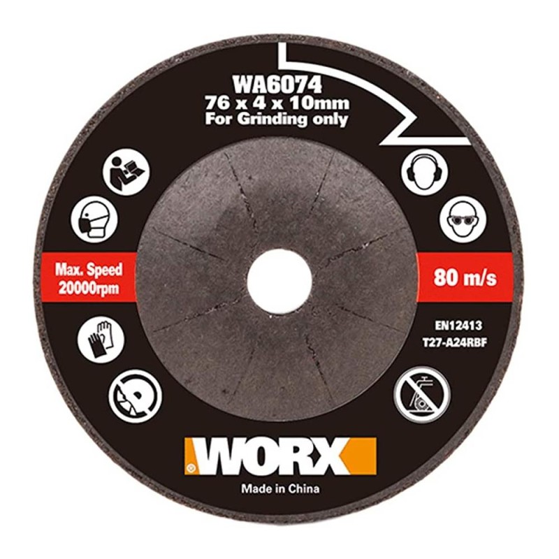 WORX WA6074 WX801 İçin 76x10mm Metal Taşlama Taşı WORX WA6074 WX801 İçin 76x10mm Metal Taşlama Taşı