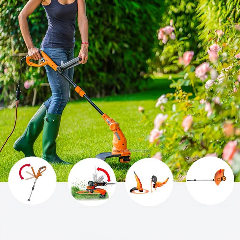 WORX WG119E 550Watt 30cm Elektrikli Teleskobik Saplı Misinalı Çim ve Kenar Kesme WORX WG119E 550Watt 30cm Elektrikli Teleskobik Saplı Misinalı Çim ve Kenar Kesme