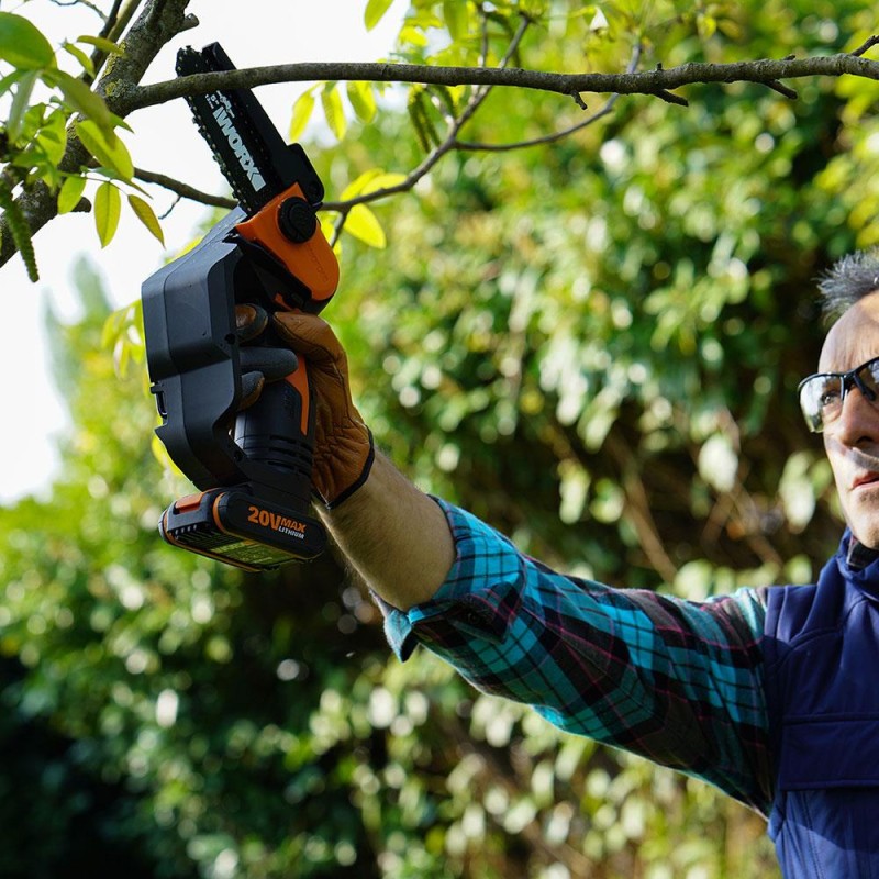 WORX WG324E 20Volt 2.0Ah Li-ion 12CM Profesyonel Şarjlı Zincirli Testere WORX WG324E 20Volt 2.0Ah Li-ion 12CM Profesyonel Şarjlı Zincirli Testere