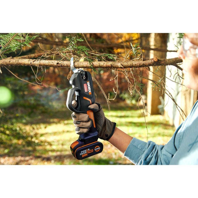 WORX WG330E 20Volt 2.0A Li-ion Tek Akülü Profesyonel Kömürsüz Dal Budama Makası WORX WG330E 20Volt 2.0A Li-ion Tek Akülü Profesyonel Kömürsüz Dal Budama Makası