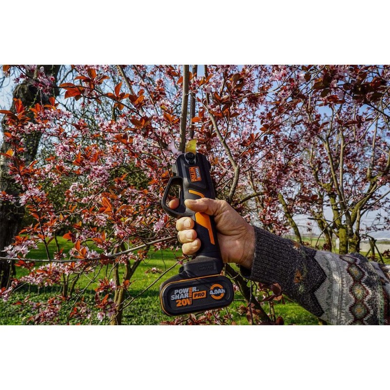 WORX WG330E 20Volt 2.0A Li-ion Tek Akülü Profesyonel Kömürsüz Dal Budama Makası WORX WG330E 20Volt 2.0A Li-ion Tek Akülü Profesyonel Kömürsüz Dal Budama Makası