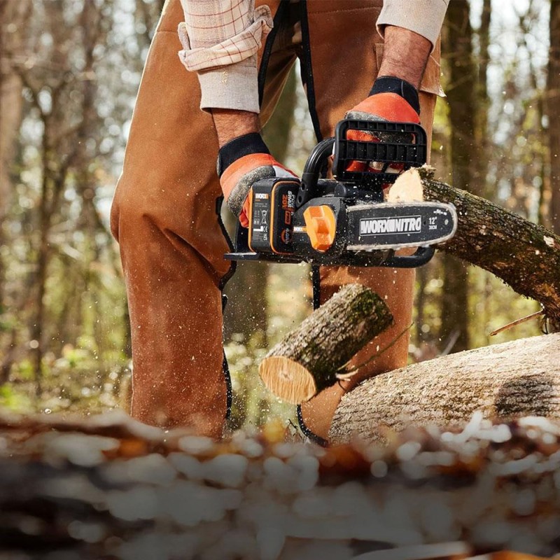 WORX WG350E 20Volt 4.0Ah Li-ion 30CM Profesyonel Şarjlı Kömürsüz Zincirli Testere WORX WG350E 20Volt 4.0Ah Li-ion 30CM Profesyonel Şarjlı Kömürsüz Zincirli Testere