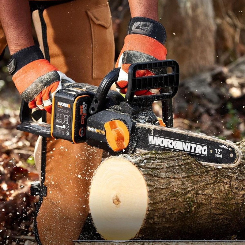WORX WG350E 20Volt 4.0Ah Li-ion 30CM Profesyonel Şarjlı Kömürsüz Zincirli Testere WORX WG350E 20Volt 4.0Ah Li-ion 30CM Profesyonel Şarjlı Kömürsüz Zincirli Testere