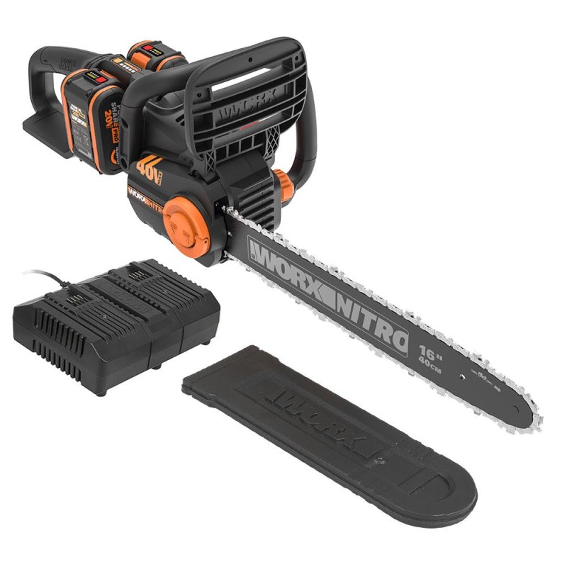 WORX WG385E 40Volt 4.0Ah Li-ion 40CM Profesyonel Şarjlı Kömürsüz Zincirli Testere WORX WG385E 40Volt 4.0Ah Li-ion 40CM Profesyonel Şarjlı Kömürsüz Zincirli Testere
