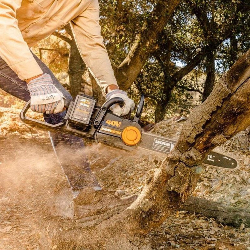 WORX WG385E 40Volt 4.0Ah Li-ion 40CM Profesyonel Şarjlı Kömürsüz Zincirli Testere WORX WG385E 40Volt 4.0Ah Li-ion 40CM Profesyonel Şarjlı Kömürsüz Zincirli Testere