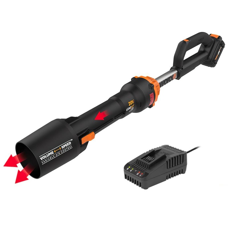 WORX WG543E 20Volt 4.0Ah. Li-ion Kömürsüz Profesyonel Devir Ayarlı Yaprak Üfleme WORX WG543E 20Volt 4.0Ah. Li-ion Kömürsüz Profesyonel Devir Ayarlı Yaprak Üfleme