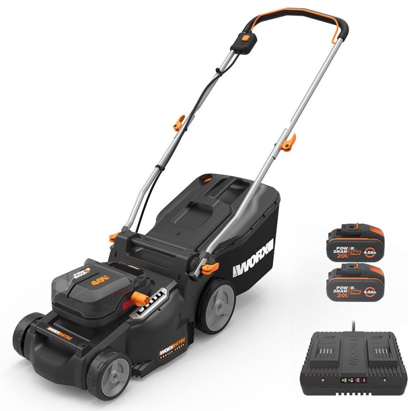 WORX WG737E 40Volt 4.0Ah. Li-ion 37CM Profesyonel Kömürsüz Şarjlı Çim Biçme WORX WG737E 40Volt 4.0Ah. Li-ion 37CM Profesyonel Kömürsüz Şarjlı Çim Biçme