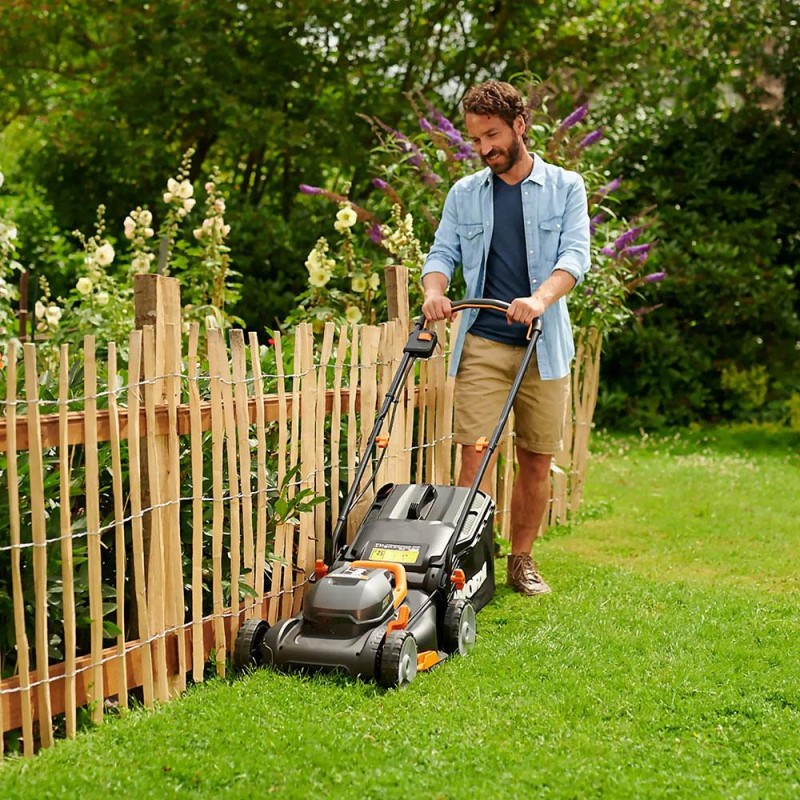 WORX WG779E 40Volt 2.5Ah. Li-ion 34CM Profesyonel Şarjlı Çim Biçme WORX WG779E 40Volt 2.5Ah. Li-ion 34CM Profesyonel Şarjlı Çim Biçme