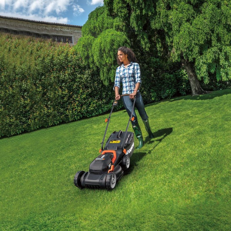 WORX WG779E 40Volt 2.5Ah. Li-ion 34CM Profesyonel Şarjlı Çim Biçme WORX WG779E 40Volt 2.5Ah. Li-ion 34CM Profesyonel Şarjlı Çim Biçme