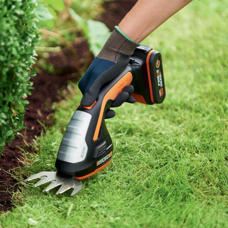 WORX WG801E 20Volt 2.0Ah. Li-ion Şarjlı Profesyonel Avuç İçi Çim Kesme, Çit Budama WORX WG801E 20Volt 2.0Ah. Li-ion Şarjlı Profesyonel Avuç İçi Çim Kesme, Çit Budama
