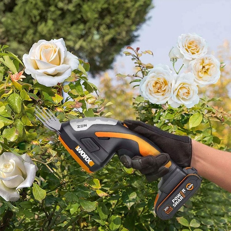 WORX WG801E 20Volt 2.0Ah. Li-ion Şarjlı Profesyonel Avuç İçi Çim Kesme, Çit Budama WORX WG801E 20Volt 2.0Ah. Li-ion Şarjlı Profesyonel Avuç İçi Çim Kesme, Çit Budama
