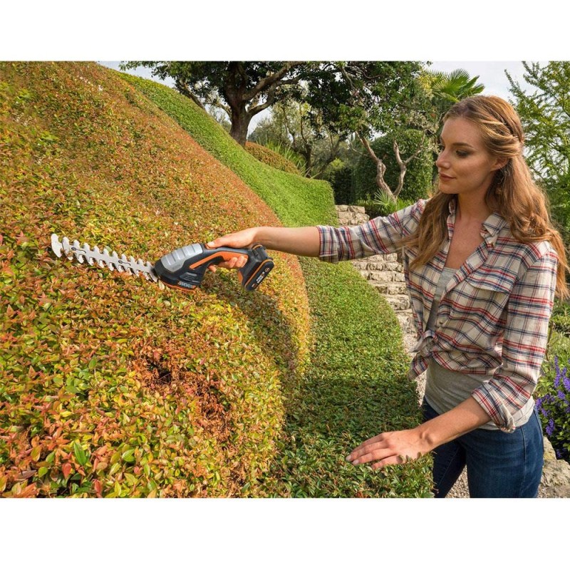 WORX WG801E 20Volt 2.0Ah. Li-ion Şarjlı Profesyonel Avuç İçi Çim Kesme, Çit Budama WORX WG801E 20Volt 2.0Ah. Li-ion Şarjlı Profesyonel Avuç İçi Çim Kesme, Çit Budama