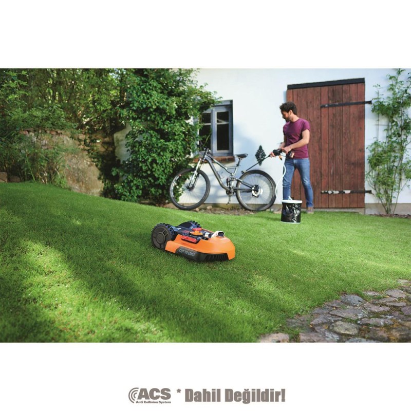 WORX WR147E.1 20Volt 4.0Ah. 20CM LANDROID Tam Otonom Kömürsüz Çim Biçme Robotu WORX WR147E.1 20Volt 4.0Ah. 20CM LANDROID Tam Otonom Kömürsüz Çim Biçme Robotu