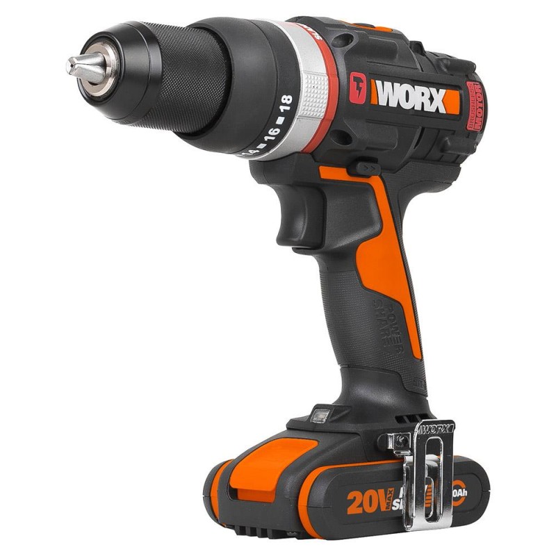 WORX WX-JCR 20Volt/2.0Ah Li-ion Çift Akülü Kömürsüz Profesyonel Darbeli Şarjlı Matkap WORX WX-JCR 20Volt/2.0Ah Li-ion Çift Akülü Kömürsüz Profesyonel Darbeli Şarjlı Matkap