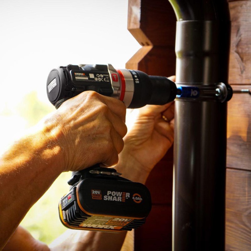 WORX WX-JCR 20Volt/2.0Ah Li-ion Çift Akülü Kömürsüz Profesyonel Darbeli Şarjlı Matkap WORX WX-JCR 20Volt/2.0Ah Li-ion Çift Akülü Kömürsüz Profesyonel Darbeli Şarjlı Matkap