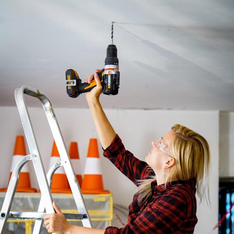 WORX WX-JCR 20Volt/2.0Ah Li-ion Çift Akülü Kömürsüz Profesyonel Darbeli Şarjlı Matkap WORX WX-JCR 20Volt/2.0Ah Li-ion Çift Akülü Kömürsüz Profesyonel Darbeli Şarjlı Matkap