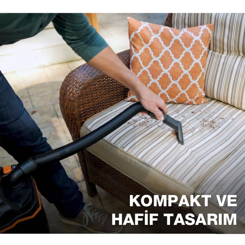 WORX WX031 20Volt 4.0Ah. 200W/16Kpa Li-ion Kömürsüz Flexi Esnek Hortumlu Profesyonel Şarjlı Islak/Kuru Süpürge & Üfleme WORX WX031 20Volt 4.0Ah. 200W/16Kpa Li-ion Kömürsüz Flexi Esnek Hortumlu Profesyonel Şarjlı Islak/Kuru Süpürge & Üfleme