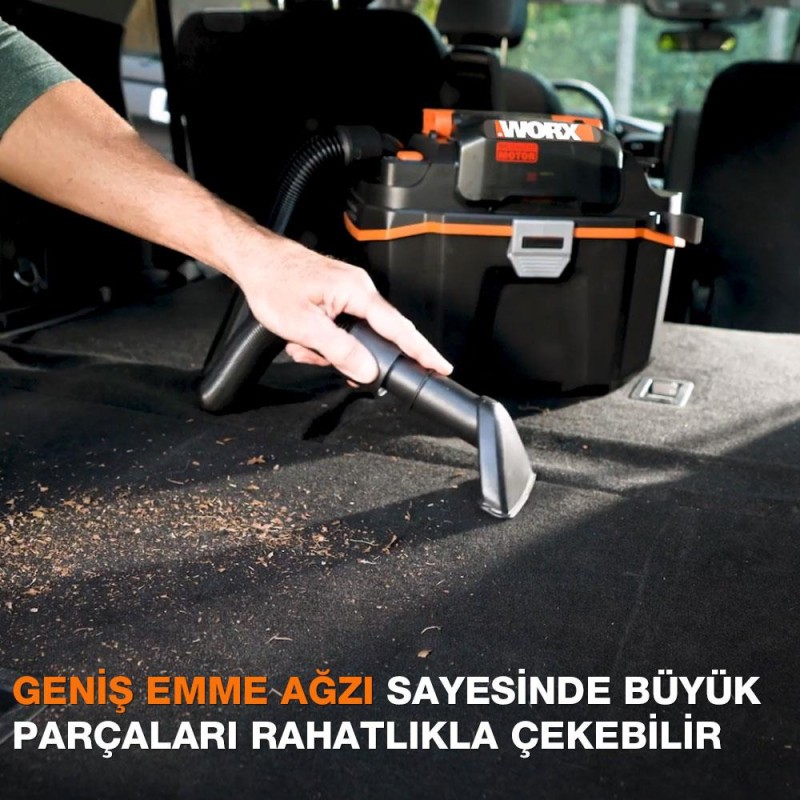 WORX WX031.9 20Volt 200W/16Kpa Li-ion Kömürsüz Flexi Esnek Hortumlu Islak/Kuru Süpürge & Üfleme (Akü Dahil Değildir) WORX WX031.9 20Volt 200W/16Kpa Li-ion Kömürsüz Flexi Esnek Hortumlu Islak/Kuru Süpürge & Üfleme (Akü Dahil Değildir)