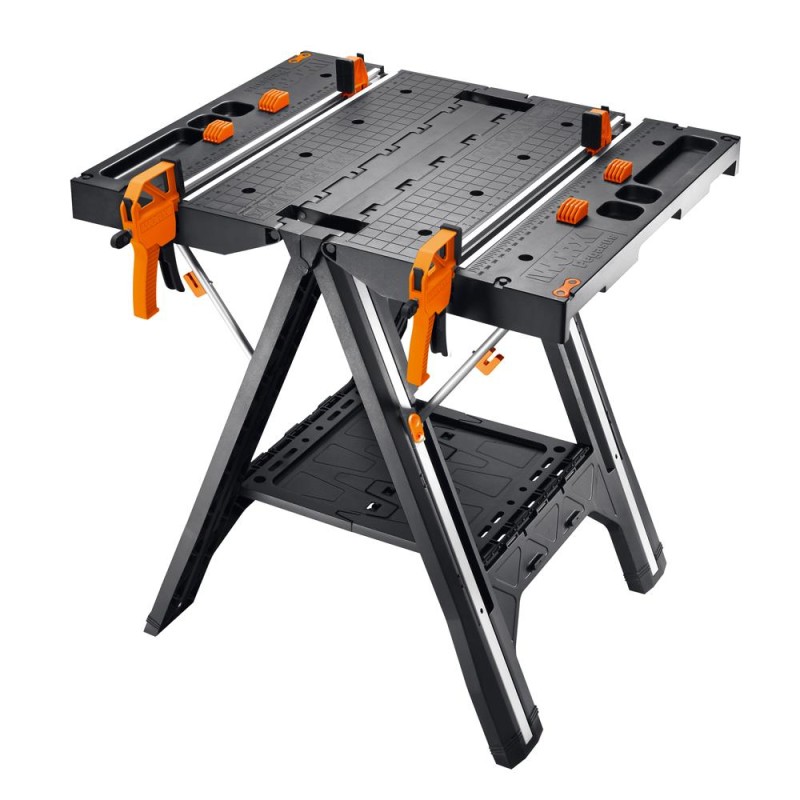 WORX WX051 Çok Fonksiyonlu Katlanabilir Çalışma Tezgâhı + 2 Adet Tetik İşkence WORX WX051 Çok Fonksiyonlu Katlanabilir Çalışma Tezgâhı + 2 Adet Tetik İşkence