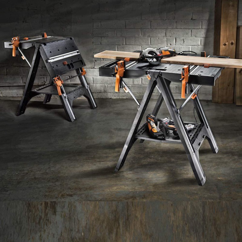WORX WX051 Çok Fonksiyonlu Katlanabilir Çalışma Tezgâhı + 2 Adet Tetik İşkence WORX WX051 Çok Fonksiyonlu Katlanabilir Çalışma Tezgâhı + 2 Adet Tetik İşkence