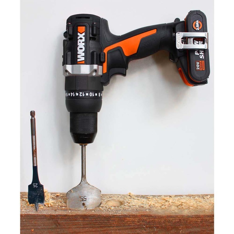 WORX WX102 20Volt/2.0Ah Li-ion Çift Akülü Kömürsüz Profesyonel Şarjlı Matkap WORX WX102 20Volt/2.0Ah Li-ion Çift Akülü Kömürsüz Profesyonel Şarjlı Matkap