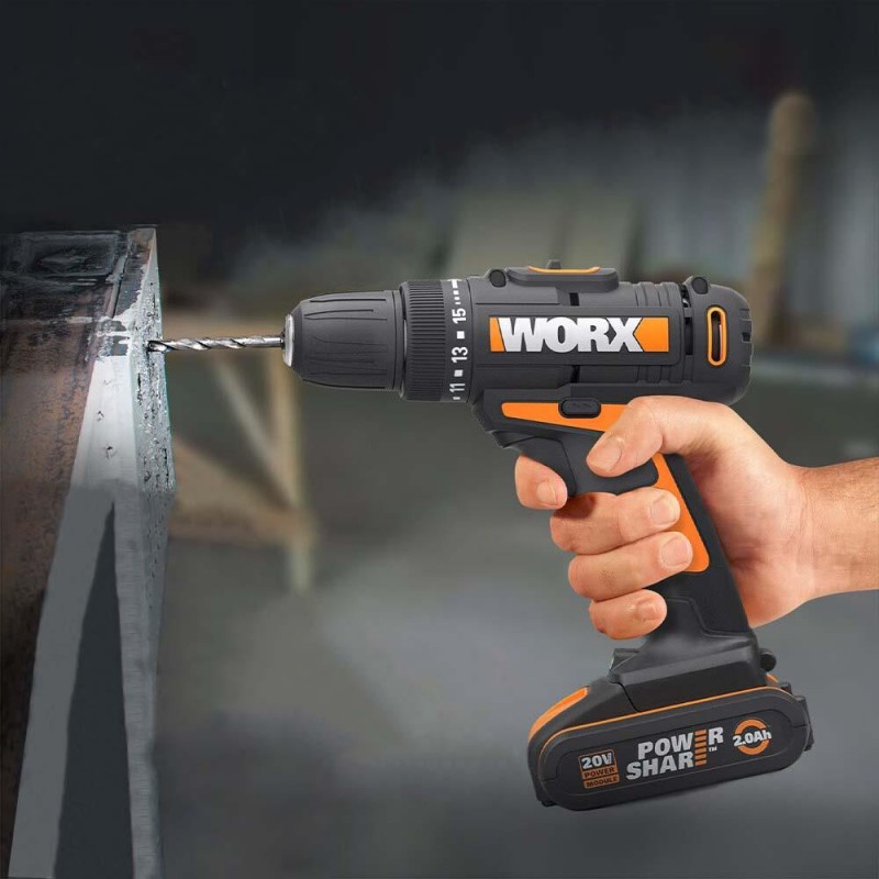 WORX WX108 20Volt/2.0Ah. Li-ion Çift Akülü Profesyonel Şarjlı Matkap WORX WX108 20Volt/2.0Ah. Li-ion Çift Akülü Profesyonel Şarjlı Matkap