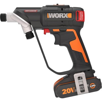WORX WX177 20Volt/2.0Ah Li-ion Döner Kafa ve Çift Mandrenli Profesyonel Kömürsüz Şarjlı Matkap + 6 Parça Uç WORX WX177 20Volt/2.0Ah Li-ion Döner Kafa ve Çift Mandrenli Profesyonel Kömürsüz Şarjlı Matkap + 6 Parça Uç