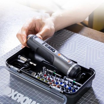WORX WX242 4Volt/2.0Ah. Li-ion Akıllı Tork Ayarlı Şarjlı Tornavida + 30 Adet Bits Uç WORX WX242 4Volt/2.0Ah. Li-ion Akıllı Tork Ayarlı Şarjlı Tornavida + 30 Adet Bits Uç