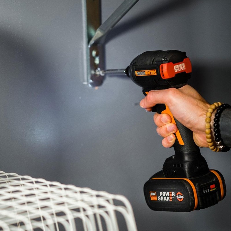 WORX WX265 20Volt 2.0Ah Li-ion Çift Akülü 200Nm Kömürsüz Profesyonel Şarjlı Darbeli Tornavida WORX WX265 20Volt 2.0Ah Li-ion Çift Akülü 200Nm Kömürsüz Profesyonel Şarjlı Darbeli Tornavida