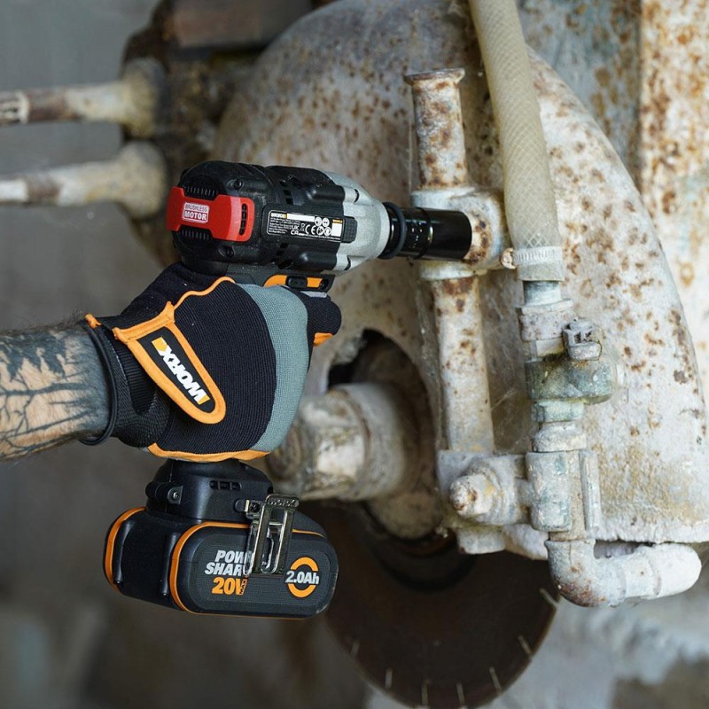 WORX WX272 20Volt/2.0Ah Li-ion Çift Akülü Şarjlı 300Nm Kömürsüz Profesyonel Somun Sıkma WORX WX272 20Volt/2.0Ah Li-ion Çift Akülü Şarjlı 300Nm Kömürsüz Profesyonel Somun Sıkma