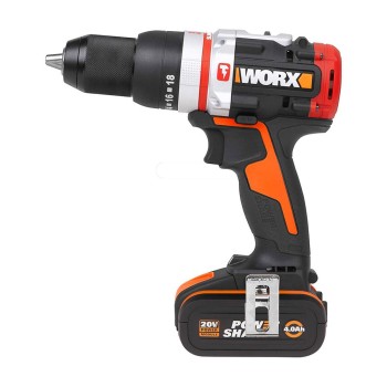 WORX WX354.4 20Volt/4.0Ah Li-ion Çift Akülü Kömürsüz Profesyonel Şarjlı Darbeli Matkap WORX WX354.4 20Volt/4.0Ah Li-ion Çift Akülü Kömürsüz Profesyonel Şarjlı Darbeli Matkap