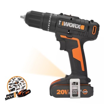 WORX WX370 20Volt/2Ah. Li-ion Çift Akülü Profesyonel Şarjlı Darbeli Matkap + 30 Parça Aksesuar Seti WORX WX370 20Volt/2Ah. Li-ion Çift Akülü Profesyonel Şarjlı Darbeli Matkap + 30 Parça Aksesuar Seti