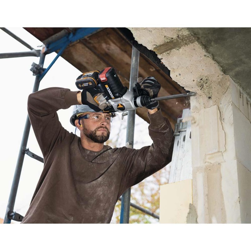WORX WX380.9 20Volt 2.2J Profesyonel SDS-Plus Pnömatik Kırıcı/Delici (Akü Dahil Değildir) WORX WX380.9 20Volt 2.2J Profesyonel SDS-Plus Pnömatik Kırıcı/Delici (Akü Dahil Değildir)