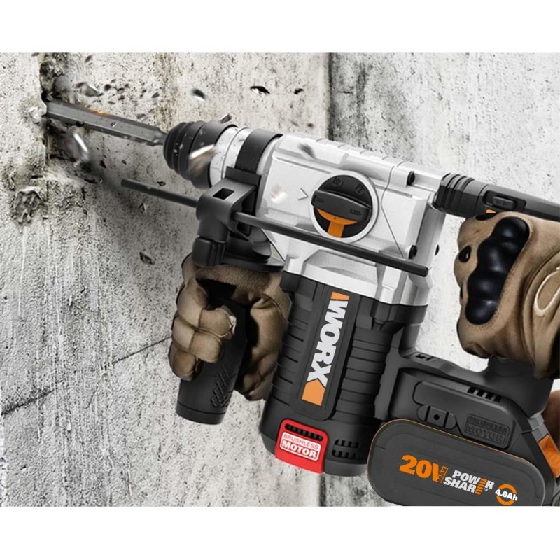 WORX WX380.9 20Volt 2.2J Profesyonel SDS-Plus Pnömatik Kırıcı/Delici (Akü Dahil Değildir) WORX WX380.9 20Volt 2.2J Profesyonel SDS-Plus Pnömatik Kırıcı/Delici (Akü Dahil Değildir)