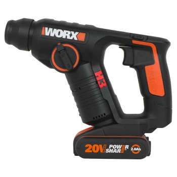 WORX WX394.3 20Volt 2.0Ah. Li-ion 1.5J Profesyonel SDS-Plus Pnömatik Şarjlı Matkap + 9 Adet Uç + Mandren WORX WX394.3 20Volt 2.0Ah. Li-ion 1.5J Profesyonel SDS-Plus Pnömatik Şarjlı Matkap + 9 Adet Uç + Mandren
