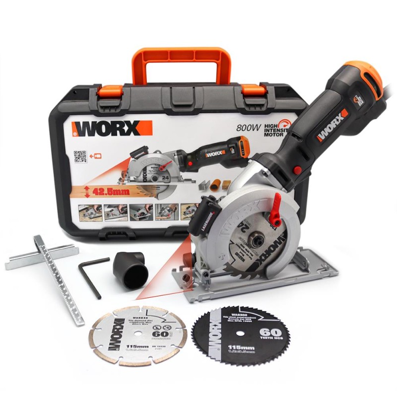 WORX WX437 800Watt 120mm Profesyonel Çok Amaçlı Lazerli Daire Testere WORX WX437 800Watt 120mm Profesyonel Çok Amaçlı Lazerli Daire Testere
