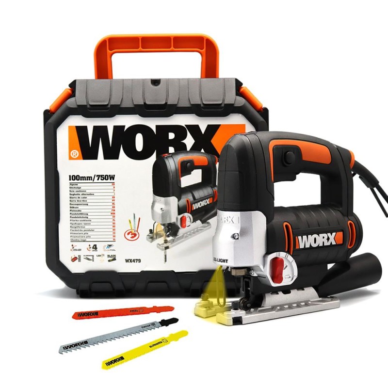 WORX WX479 750Watt Profesyonel Devir Ayarlı Dekupaj Testere WORX WX479 750Watt Profesyonel Devir Ayarlı Dekupaj Testere