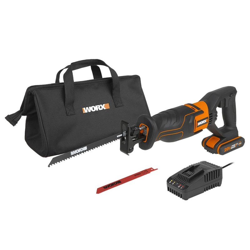 WORX WX500 20Volt 2.0Ah. Li-ion Profesyonel Tilki Kuyruğu Testere WORX WX500 20Volt 2.0Ah. Li-ion Profesyonel Tilki Kuyruğu Testere