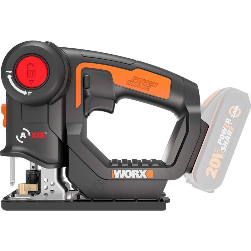 WORX WX550.9 20Volt Profesyonel Dekupaj ve Tilki Kuyruğu Testere (Akü Dahil Değildir) WORX WX550.9 20Volt Profesyonel Dekupaj ve Tilki Kuyruğu Testere (Akü Dahil Değildir)