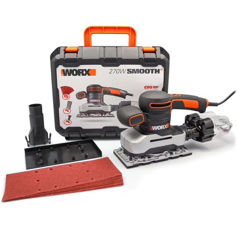 WORX WX642.1 270Watt Profesyonel Devir Ayarlı Titreşimli Zımpara WORX WX642.1 270Watt Profesyonel Devir Ayarlı Titreşimli Zımpara