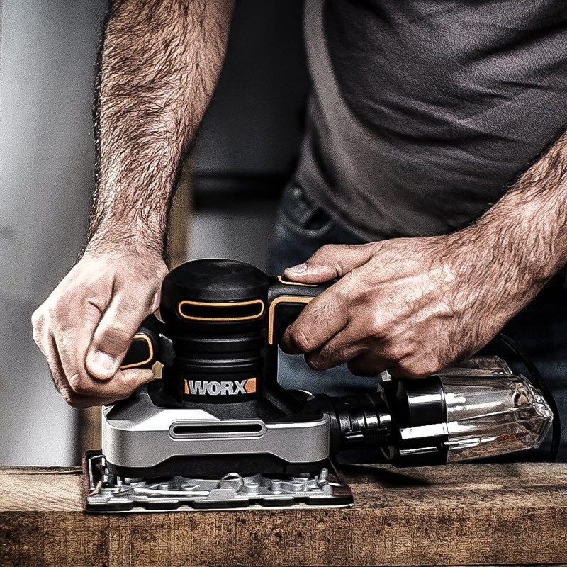 WORX WX642.1 270Watt Profesyonel Devir Ayarlı Titreşimli Zımpara WORX WX642.1 270Watt Profesyonel Devir Ayarlı Titreşimli Zımpara