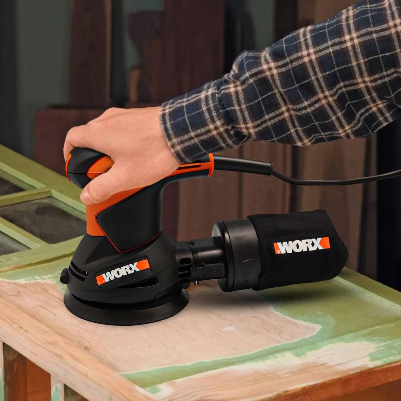 WORX WX652.1 320Watt 125mm Profesyonel Eksantrik Zımpara WORX WX652.1 320Watt 125mm Profesyonel Eksantrik Zımpara